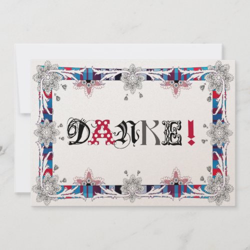 Map thanks /German version Personalized Invites