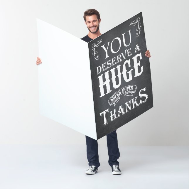 Thank You Card - Giant Blackboard (In Situ)