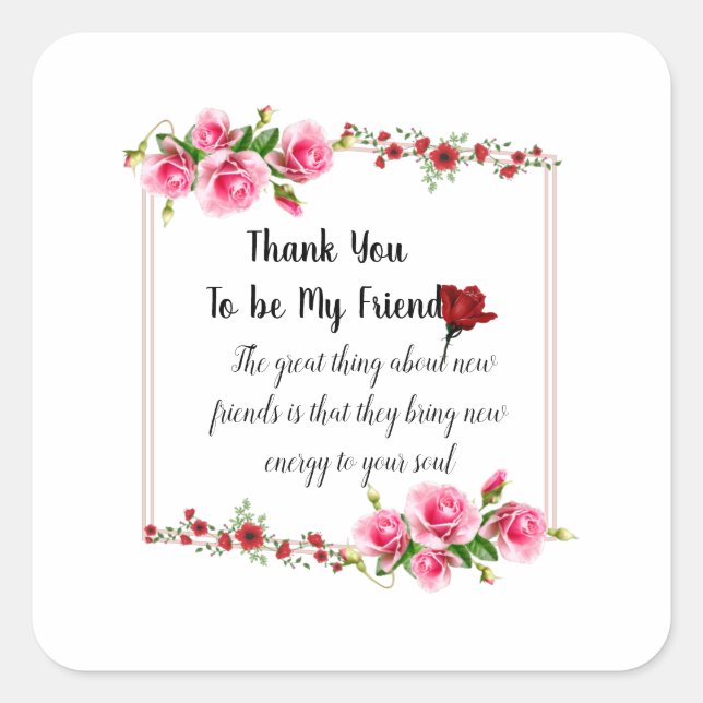 Thank You Card Gift Tags (Front)