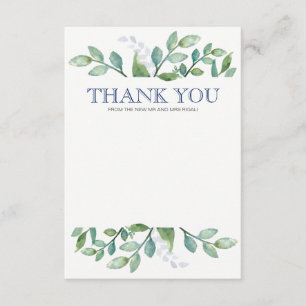 Thank You Card Greenery Suite