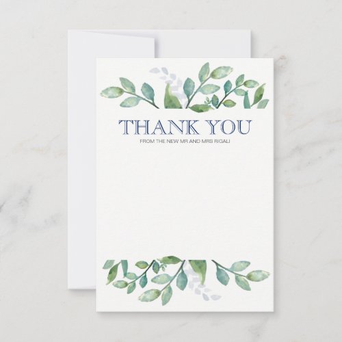 Thank You Card Greenery Suite