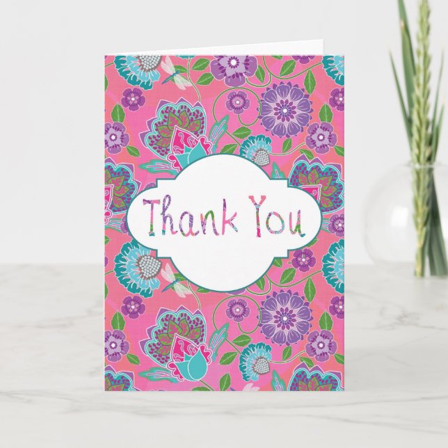 Thank You Card Greeting Card (Front)