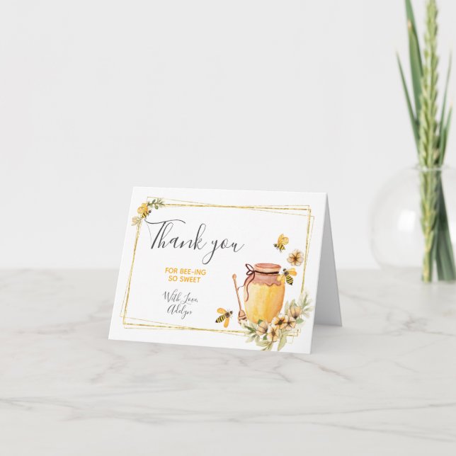 Thank you Card Honey Bee-Day Birthday (Front)