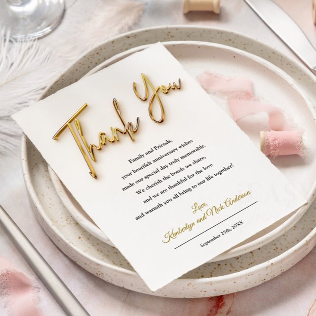 Thank You Card in 3d Gold Text Desing (Creator Uploaded)