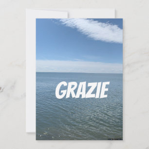 THANK YOU CARD IN ITALIAN