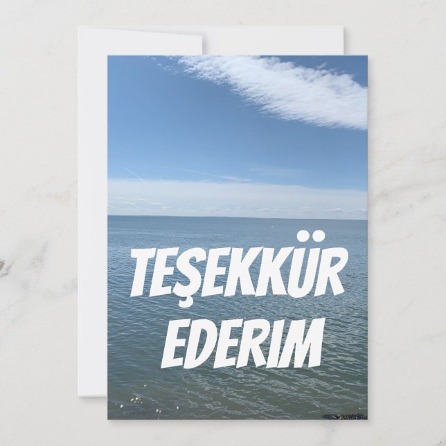 THANK YOU CARD IN TURKISH (Front)