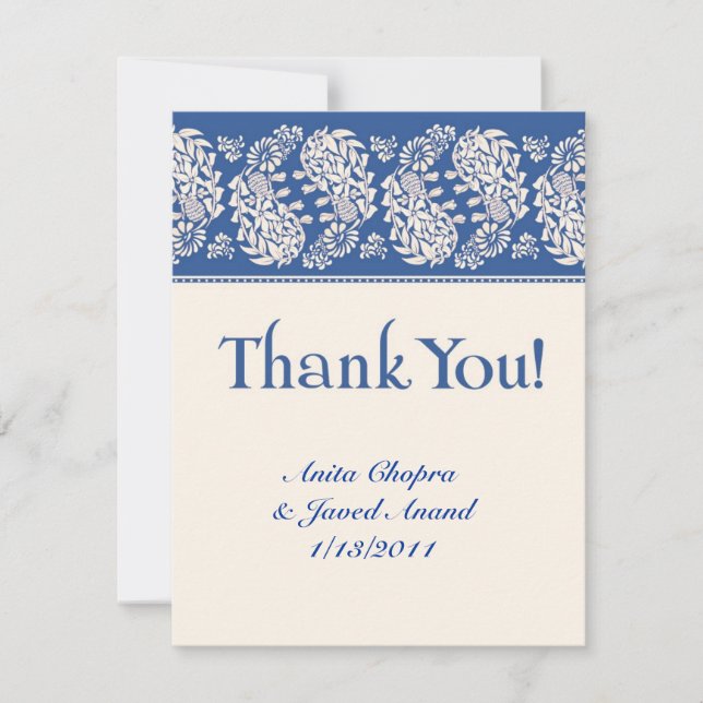 Thank you Card Indian/Jewish (Front)