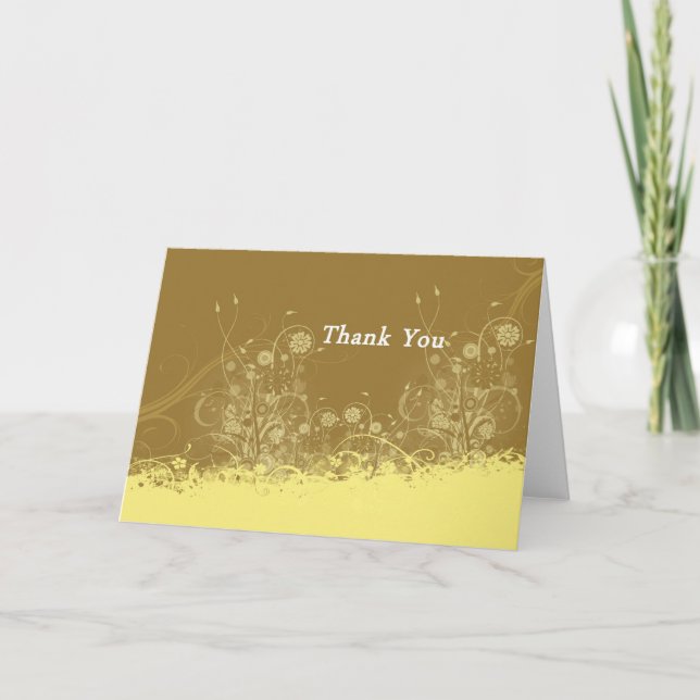 Thank you Card - inside text  can be customized (Front)