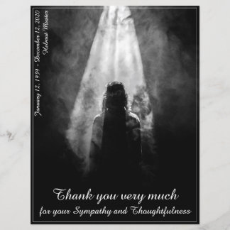 Thank You Card Into the light - goodbye my dear