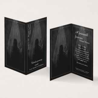 Thank You Card Into the light - goodbye my dear
