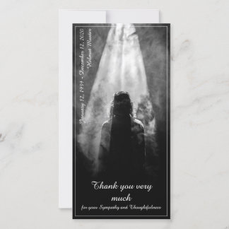 Thank You Card Into the light - goodbye my dear