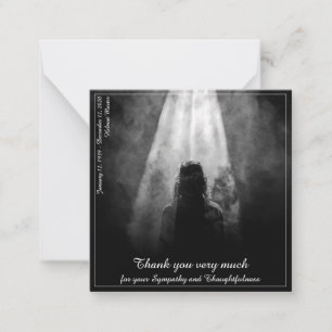 Thank You Card Into the light - goodbye my dear