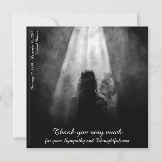 Thank You Card Into the light - goodbye my dear
