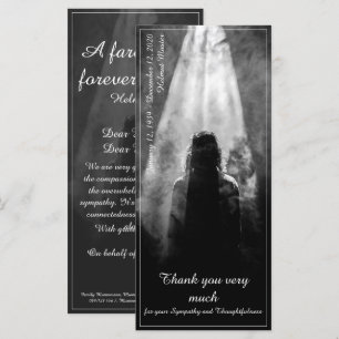 Thank You Card Into the light - goodbye my dear