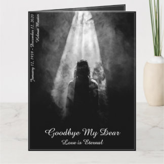 Thank You Card Into the light - goodbye my dear