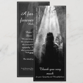 Thank You Card Into the light - goodbye my dear