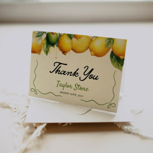 Thank You Card Lemon Thank You Card