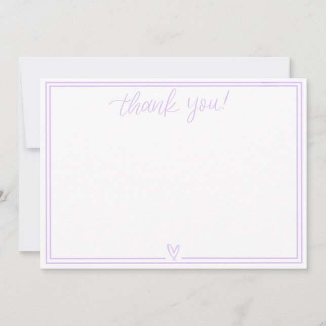 Thank You Card (Lilac) (Front)