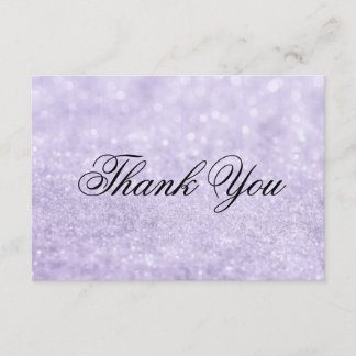 Thank You Card - Lit Purple Glit Fab