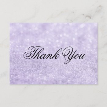 Thank You Card - Lit Purple Glit Fab by Evented at Zazzle