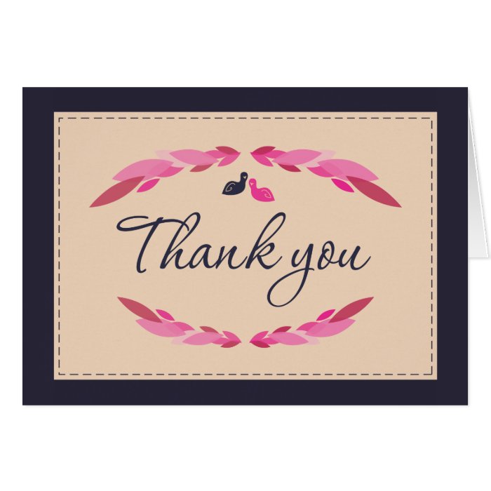 Thank you Card (Love Birds)