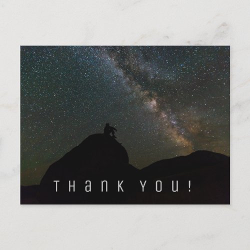 Thank You Card Milky Way Night Sky Postcard