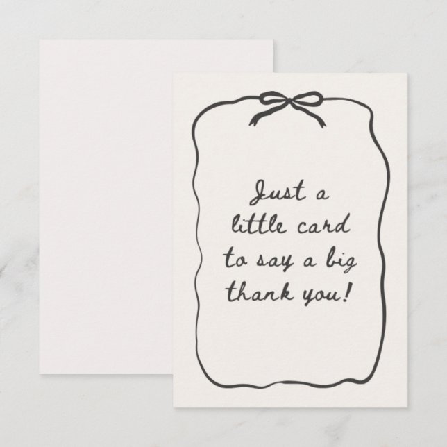 THANK YOU CARD MODERN (Front/Back)
