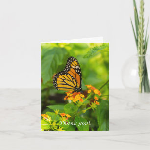 Thank You Card Monarch On Lantana