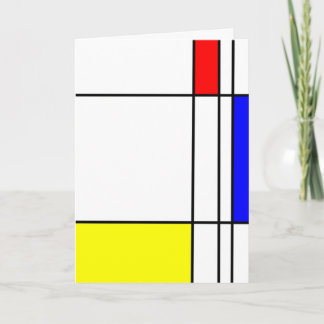 Thank You Card (Mondrian style)