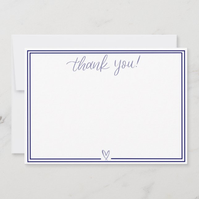 Thank You Card (Navy) (Front)