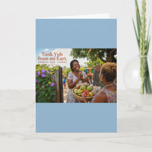 Thank You Card- Neighbor's Yard Scen Card