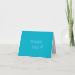 Thank You Card.pacific Blue at Zazzle
