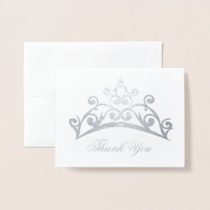 Thank You Card-Pageant Crown Foil Card