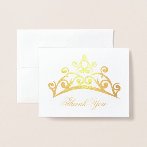 Thank You Card_Pageant Crown Foil Card