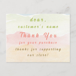thank you card pastel theme