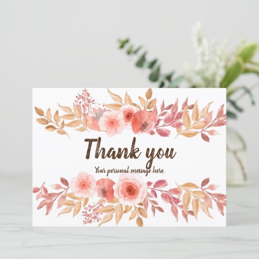 Thank You Card, Personal Thank You Card 