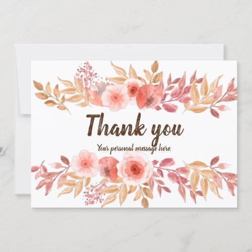 Thank You Card Personal Thank You Card
