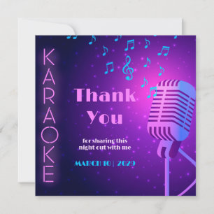 Thank You Card, Personalized Night Out Appreciatio Card