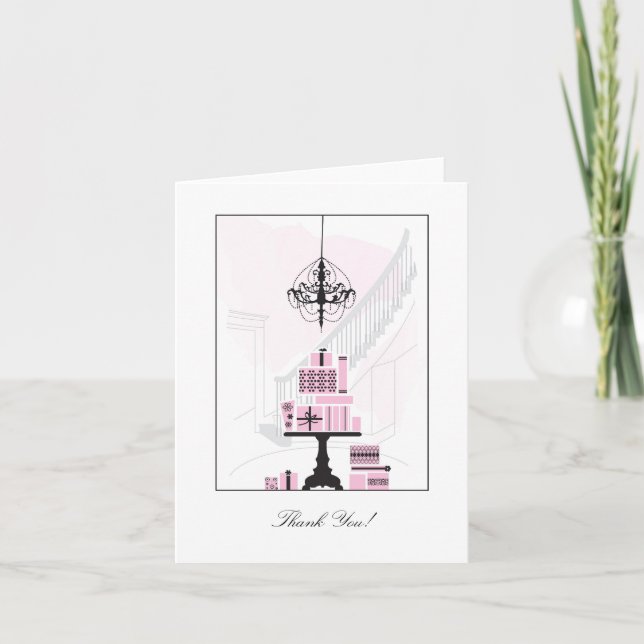 Thank You Card - Pink (Front)