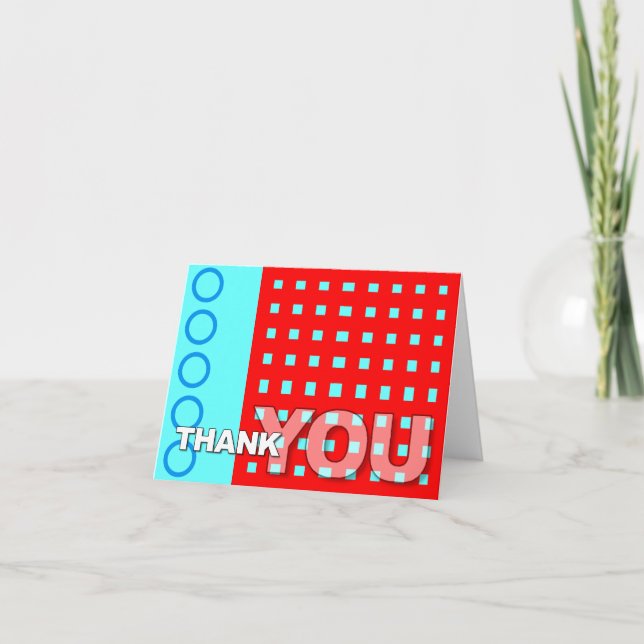 Thank You Card Ring Stripe (Front)