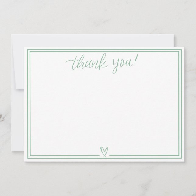 Thank You Card (Sage Green) (Front)