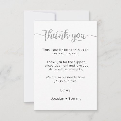 Thank You Card Script Thank You Card