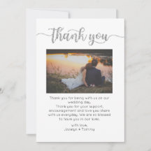 Thank You Card, Script Thank You Card, Photo