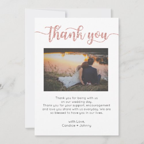 Thank You Card Script Thank You Card Photo