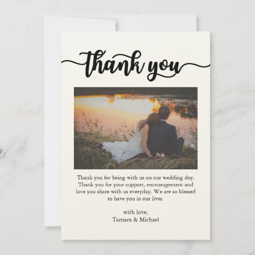 Thank You Card Script Thank You Card Photo