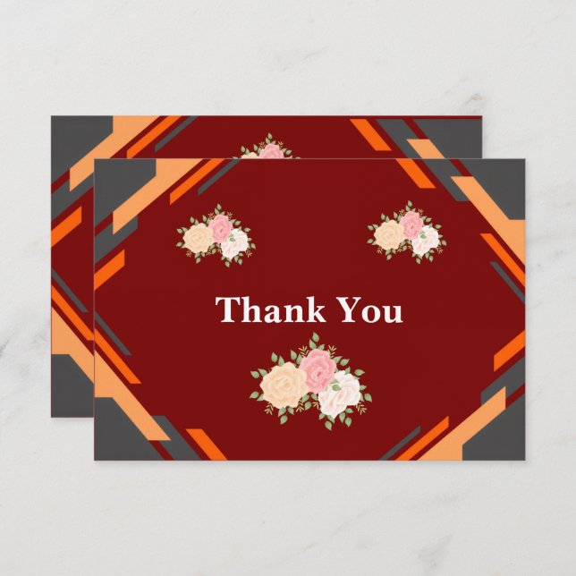 Thank You Card – Simple, Customizable (Front/Back)