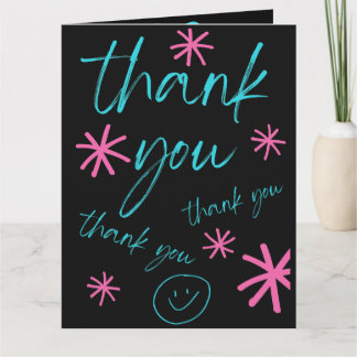 THANK YOU CARD SMILEY FACE