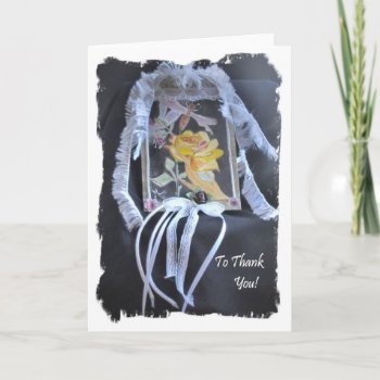 Thank You Card Stunning A Graceful by MyrnaM at Zazzle