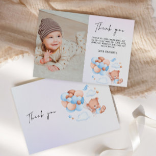 Thank You Card Teddy Bear Invitation