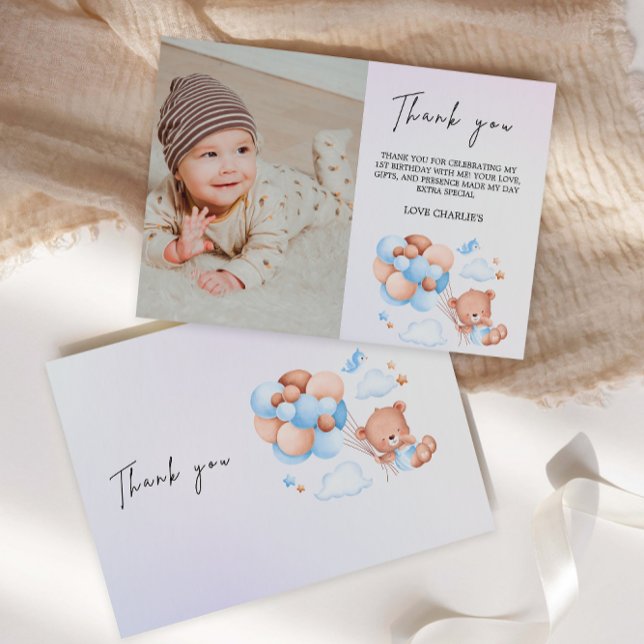 Thank You Card Teddy Bear Invitation (Thank You Card Teddy Bear Invitation)